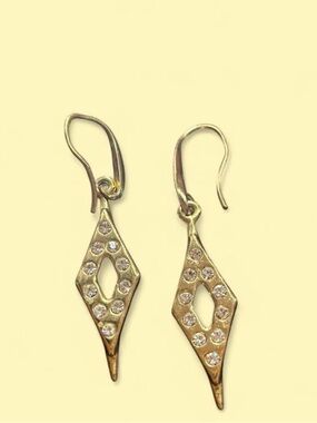 Gold Crystal Drop Dangle Earrings - Women's Jewelry